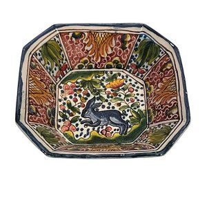 Portugal Hand Painted Rabbit Nut Dish